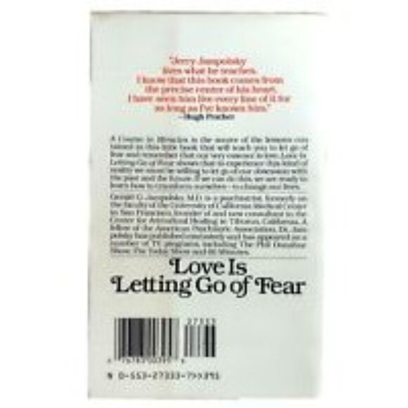 Love Is Letting Go Of Fear By Gerald G Jampolsky MD (Softcover, 1970) - Picture 2 of 3